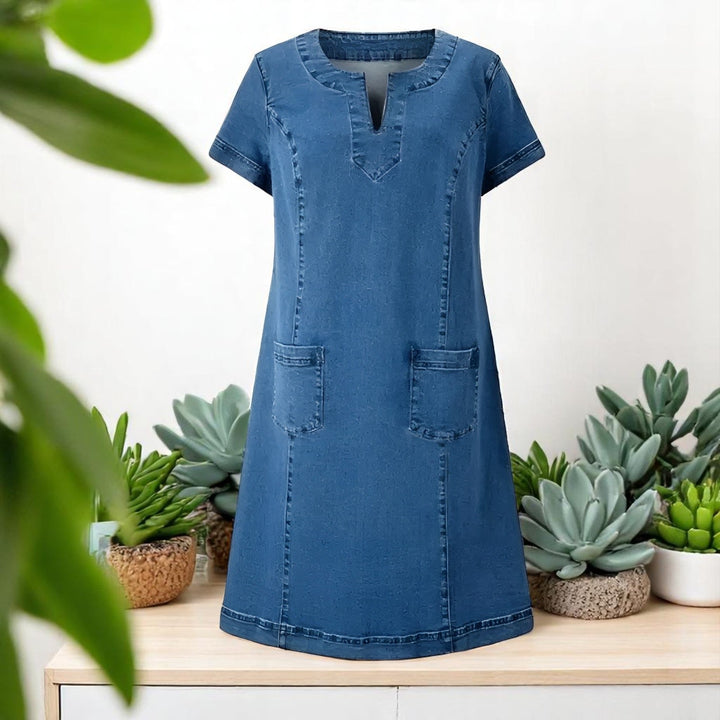 Julia | Abito in Denim Morbido
